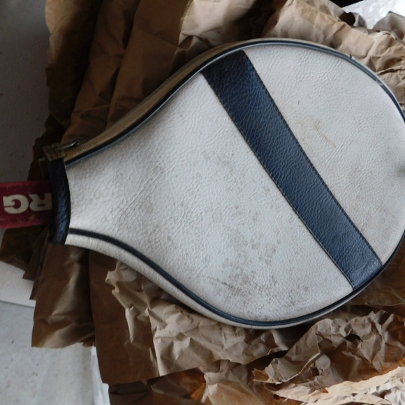 Tennis Racket Bancroft Bjorn Borg Wooden and Leather - Picture 4 of 11